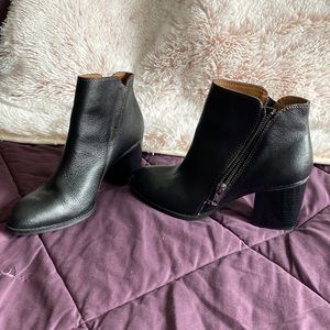 Soft leather booties - worn once. Super comfortable with 2 inch block heel.